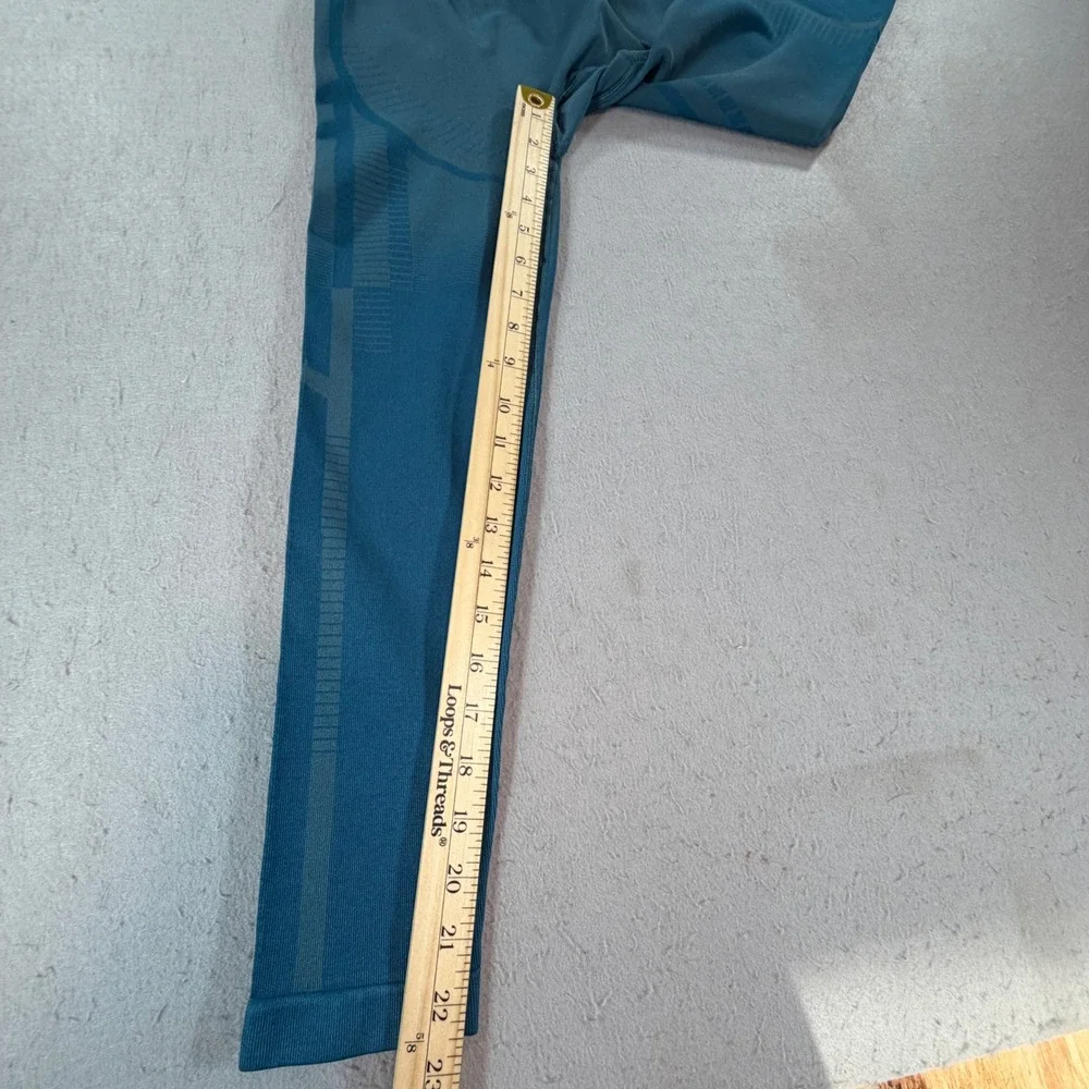 Gymshark Energy+ Seamless High Waisted Leggings Teal Blue Womens XS